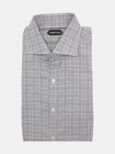 Tom Ford Tom Ford Men's Black / White Houndstooth Check Dress Shirt - 42-16.5 (L) product