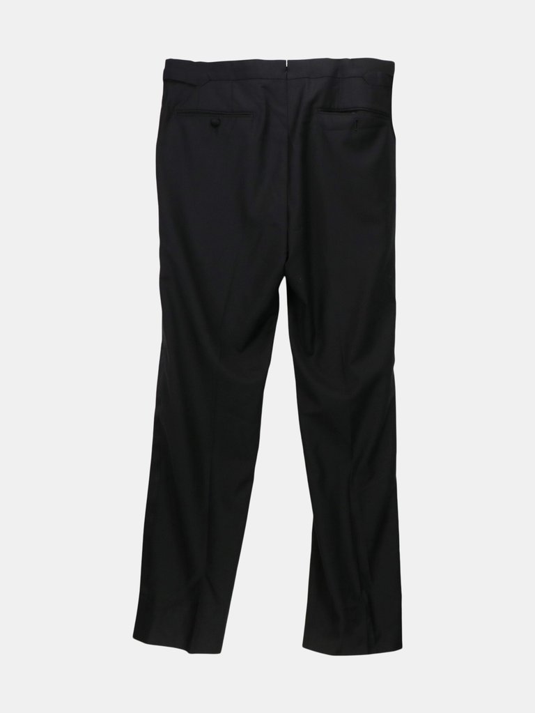 Tom Ford Men's Black Wool Dress Pant - 34 Inches