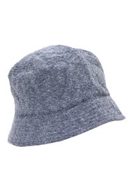 Mens Toweling Bucket Hat - Dark Gray - Dark Gray