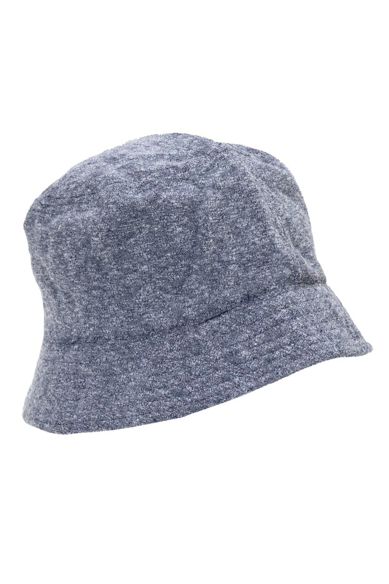 Mens Toweling Bucket Hat - Dark Gray - Dark Gray