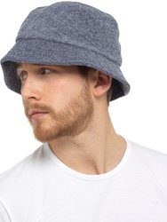 Mens Toweling Bucket Hat - Dark Gray
