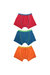 TF Kids By Tom Franks Boys/Childrens Trunks Underwear (3 Pack) (Red/Orange/Blue) - Red/Orange/Blue