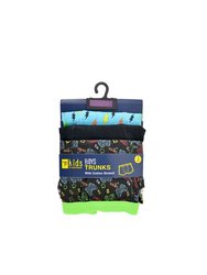 Tom Franks Boys Gaming Trunks (Pack Of 3) (Black/Blue) - Black/Blue