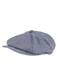 Tom Franks Mens Newsboy Summer Cap (Blue Marl) - Blue Marl