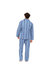 Tom Franks Mens Striped Flannel Pajama Set (Blue)