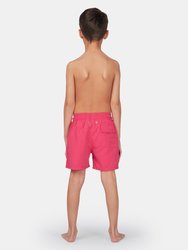 Boys Hot Pink Swim Shorts