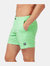 Mens Green Gingham Swim Shorts