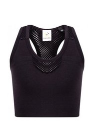 Tombo Kids/Childrens/Girls Seamless Crop Top (Black) - Black