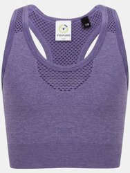 Tombo Kids/Childrens/Girls Seamless Crop Top (Purple Marl) - Purple Marl