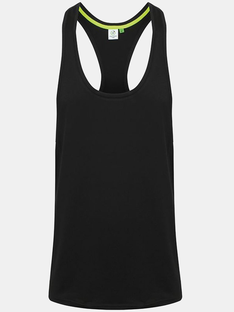 Tombo Mens Muscle Vest (Black) - Black