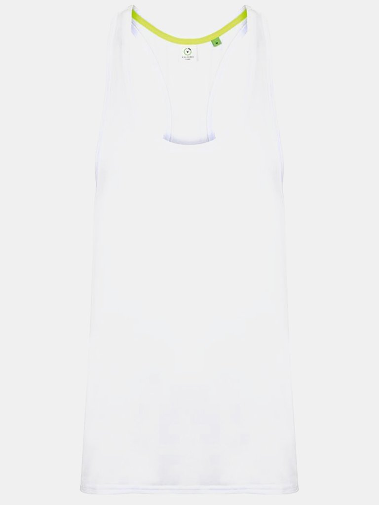 Tombo Mens Muscle Vest (White) - White