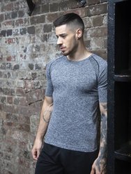 Tombo Mens Seamless T-Shirt (Dark Gray Marl)