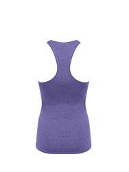 Tombo Womens/Ladies Racerback Vest Top (Purple Marl)