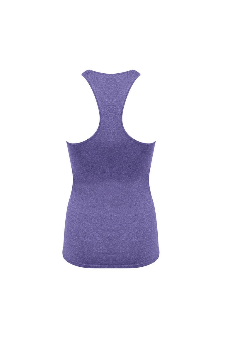 Tombo Womens/Ladies Racerback Vest Top (Purple Marl)