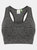 Tombo Womens/Ladies Seamless Crop Top (Dark Gray Marl) - Dark Gray Marl