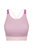 Tombo Womens/Ladies Seamless Panelled Crop Top (Light Pink/Purple) - Light Pink/Purple