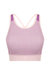 Tombo Womens/Ladies Seamless Panelled Crop Top (Light Pink/Purple) - Light Pink/Purple