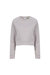 Womens Cropped Sweatshirt - Light Gray - Light Gray