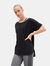 Womens/Ladies Scoop Neck T-Shirt - Black