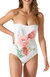 Breezy Botanical One Piece In White - White