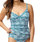 Caledon Isles V-Neck Underwire Tankini Top In Sea Floral - Sea Floral