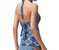 Cowrie Diamonds Underwire Halter Tankini Top - Dd-Cup In Indigo