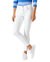 High Rise Fitted Jeans In White - White