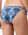 Reversible Cowrie Diamonds Side String Bikini Bottom In Indigo