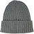 Fleece Big Flag Beanie Hat In Charcoal