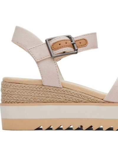 Toms Diana Wedge Sandal - Dusty Pink Heavy Canvas product
