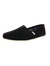 Men's Alpargata Canvas Ash Ankle-High Flat Shoe - Black