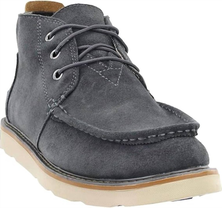 Mens Chukka Waterproof Boots - Medium Width In Dark Grey