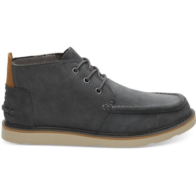 Mens Chukka Waterproof Boots - Medium Width In Dark Grey - Dark Grey