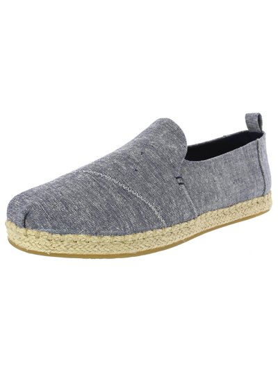 Toms Women's Deconstructed Alpargata Chambray Navy Ankle-High Canvas Slip-On Shoes - 9.5 M product