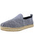 Women's Deconstructed Alpargata Rope Chambray Navy Ankle-High Fabric Slip-On Shoes - 8 M - Navy