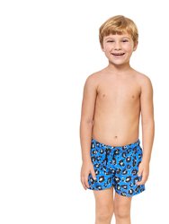 Cheetah Boy Short - Blue