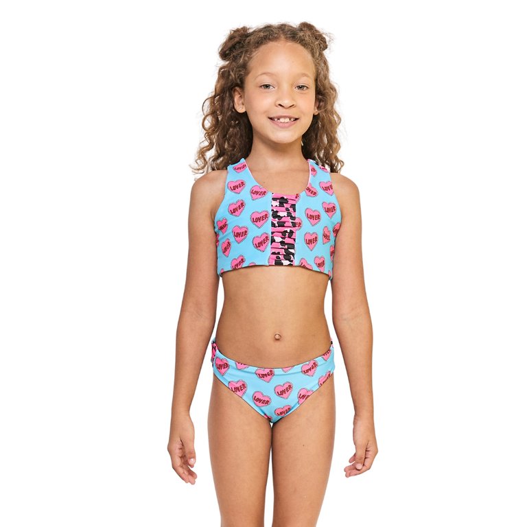 Cheetah Heart Bikini Swimsuit - Cheetah Heart