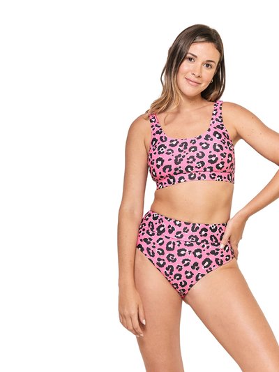 Too Cool Beachwear Cheetah Heart High Rise - Women Bikini product