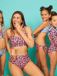 Cheetah Heart High Rise - Women Bikini