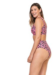 Cheetah Heart High Rise - Women Bikini