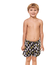 Lightning  Boy Short - Black