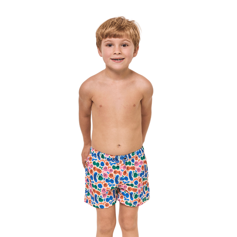 Melted Smiley Boy Short - Pink