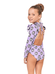 Tiger One Piece Long Sleeves Swimsuit