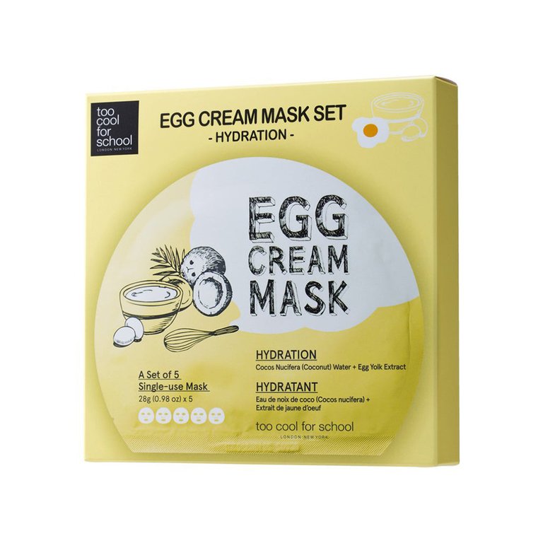 Egg Cream Mask Set Hydration - 5 sheets