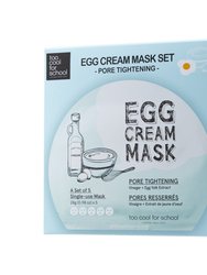 Egg Cream Mask Set Pore Tightening (5 Sheets)