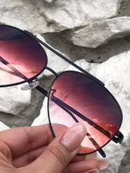 Amelia Sunglasses - Faded Burgundy