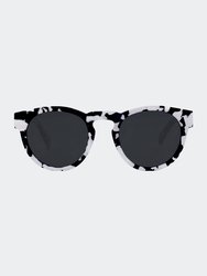 Chelsea Sunglasses - White Tortoise - Black/White/Tortoise