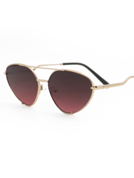 Lucky Star Sunglasses - Gold/Burgundy