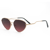 Lucky Star Sunglasses - Gold/Burgundy