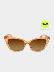 Nature Sunglasses -  Amber Fossils - Yellow/Brown